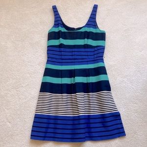 LOFT Striped A-line Dress